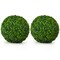 Costway 2 PCS 15.7'' Artificial Boxwood Topiary Balls UV Protected Indoor Outdoor